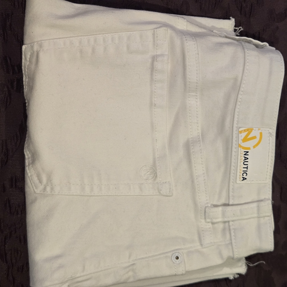 Nautica Womens White Stretch Denim Skirt. Size 28. mini. - Picture 8 of 9